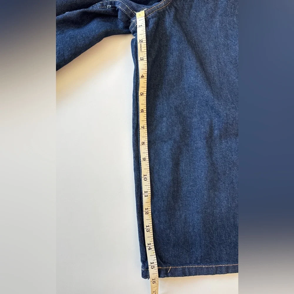 We The Free Curvy Antonia Crop Culotte Jeans/Shorts, Deep Blue, Wmns Sz 26, NWT - Picture 13 of 15